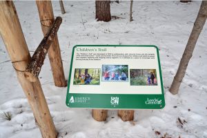 Interpretive Signage Image of interpretive signage on trails