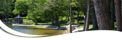 Beach area at Sand Bay Park.